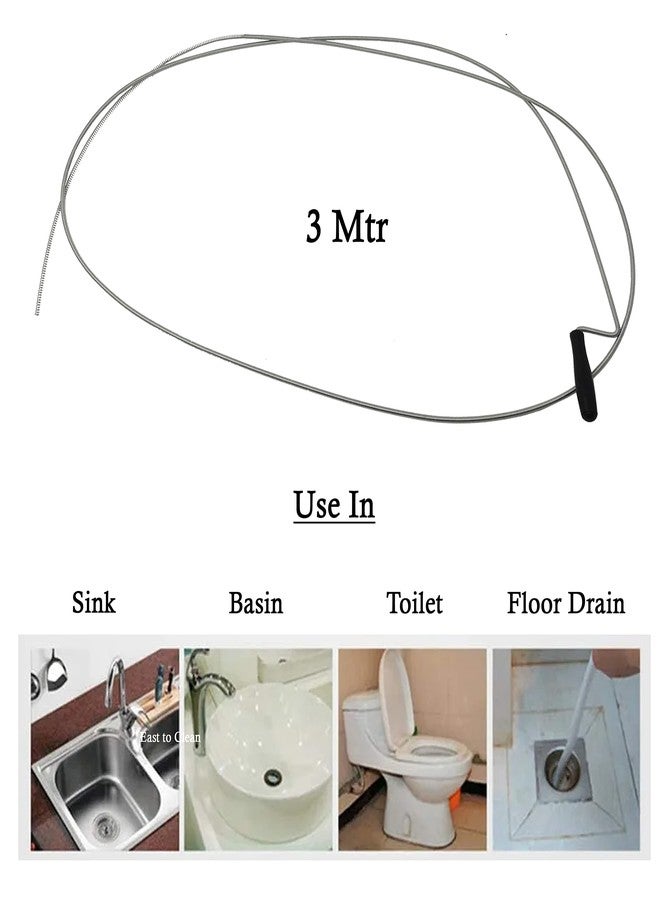 EXCEL IMPEX Sink And Drain Blockage Cleaner And Opener 3 Meter Long (Standard) - Image 5